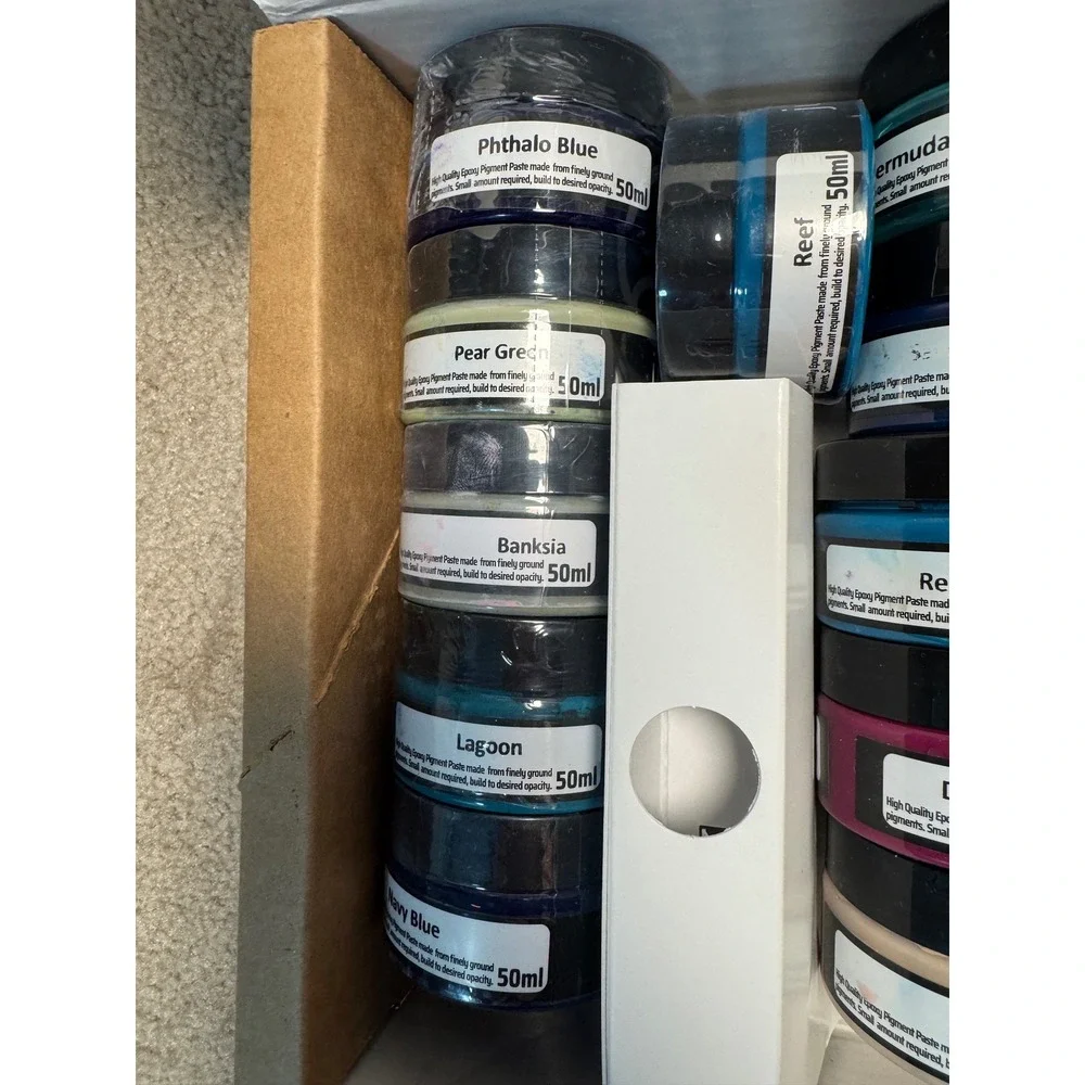 Just Resin Pigment Paste 50ml Epoxy Colorant Lot 36 Colors 6 Sealed